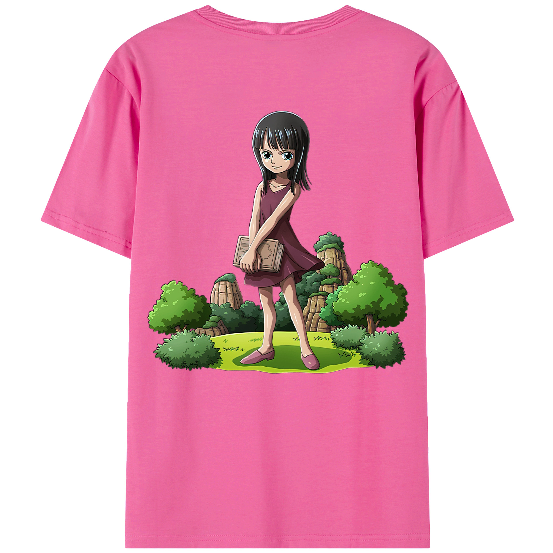 ワンピース ニコ・ロビン ONE PIECE Nico Robin レディース半袖Tシャツ(バックプリント)